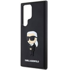 Karl Lagerfeld Kryt Karl Lagerfeld KLHCS24L3DRKINK Samsung Galaxy S24 Ultra hardcase 3D Rubber Ikonik black