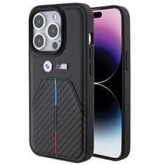 MobilPouzdra.cz Kryt BMW BMHCP15L22NSTB Apple iPhone 15 Pro Stamped Tricolor Stripe black