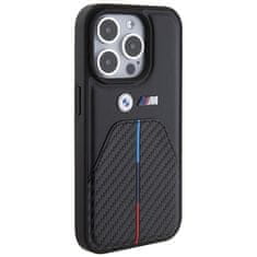 MobilPouzdra.cz Kryt BMW BMHCP15L22NSTB Apple iPhone 15 Pro Stamped Tricolor Stripe black