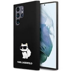 Karl Lagerfeld Kryt Karl Lagerfeld KLHCS24LSNCHBCK Samsung Galaxy S24 Ultra hardcase Silicone Choupette black