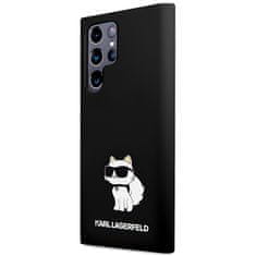 Karl Lagerfeld Kryt Karl Lagerfeld KLHCS24LSNCHBCK Samsung Galaxy S24 Ultra hardcase Silicone Choupette black