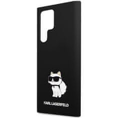 Karl Lagerfeld Kryt Karl Lagerfeld KLHCS24LSNCHBCK Samsung Galaxy S24 Ultra hardcase Silicone Choupette black