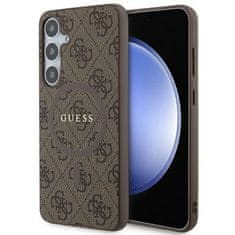 Guess Kryt Guess GUHMS24MG4GFRW Samsung Galaxy S24+ Plus hardcase 4G Collection Leather Metal Logo MagSafe brown