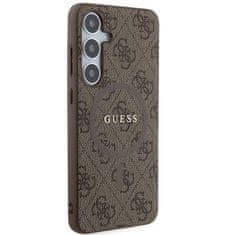 Guess Kryt Guess GUHMS24MG4GFRW Samsung Galaxy S24+ Plus hardcase 4G Collection Leather Metal Logo MagSafe brown