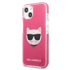 Karl Lagerfeld Kryt Karl Lagerfeld KLHCP13MTPECPI Apple iPhone 13 hardcase fuschia Choupette Head