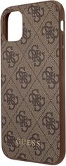 Guess Kryt Guess GUHCN61G4GFBR Apple iPhone 11 brown hard case 4G Metal Gold Logo