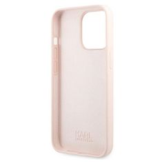 Karl Lagerfeld Kryt Karl Lagerfeld KLHCP13LSLKHLP Apple iPhone 13 Pro light pink hardcase Silicone Karl`s Head