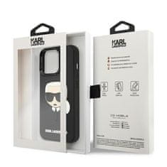 Karl Lagerfeld Kryt Karl Lagerfeld KLHCP13LKH3DBK Apple iPhone 13 Pro black hardcase 3D Rubber Karl`s Head