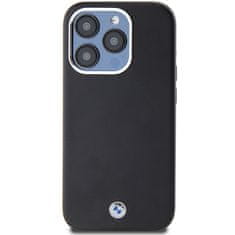 MobilPouzdra.cz Kryt BMW BMHMP15L23PUFWK Apple iPhone 15 Pro Signature Wrapped Metal MagSafe black