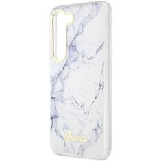 Guess Kryt Guess GUHCS23MPCUMAH Samsung Galaxy S23+ Plus white hardcase Marble