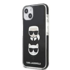 Karl Lagerfeld Kryt Karl Lagerfeld KLHCP13STPE2TK Apple iPhone 13 mini hardcase black Karl&Choupette Head