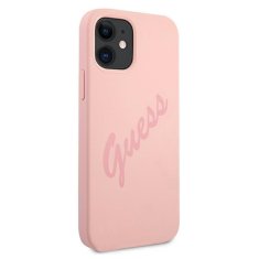 Guess Kryt Guess GUHCP12SLSVSPI Apple iPhone 12 mini pink hardcase Script Vintage