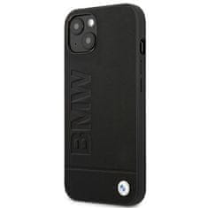 MobilPouzdra.cz Kryt BMW BMHCP14MSLLBK Apple iPhone 14 Plus / 15 Plus black Leather Stamp