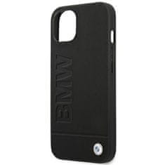 MobilPouzdra.cz Kryt BMW BMHCP14MSLLBK Apple iPhone 14 Plus / 15 Plus black Leather Stamp