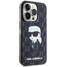 Karl Lagerfeld Kryt Karl Lagerfeld KLHCP15LHNKMKLK Apple iPhone 15 Pro hardcase Monogram Ikonik transparent