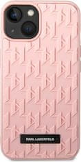 Karl Lagerfeld Kryt Karl Lagerfeld KLHCP14MRUPKLPP Apple iPhone 14 Plus / 15 Plus hardcase pink 3D Monogram