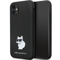 Karl Lagerfeld Kryt Karl Lagerfeld KLHCN61SMHCNPK iPhone 11/XR hardcase Silicone C Metal Pin black