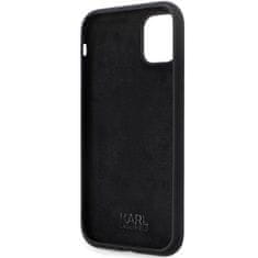 Karl Lagerfeld Kryt Karl Lagerfeld KLHCN61SMHCNPK iPhone 11/XR hardcase Silicone C Metal Pin black