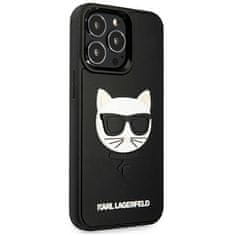 Karl Lagerfeld Kryt Karl Lagerfeld KLHCP13LCH3DBK Apple iPhone 13 Pro black hardcase 3D Rubber Choupette