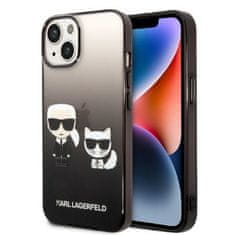 Karl Lagerfeld Kryt Karl Lagerfeld KLHCP14MTGKCK Apple iPhone 14 Plus / 15 Plus hardcase black Gradient Ikonik Karl & Choupette