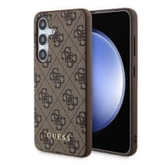 Guess Kryt Guess GUOHCSA35G4GFBR Samsung Galaxy A35 hardcase 4G Metal Gold Logo brown