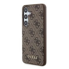 Guess Kryt Guess GUOHCSA35G4GFBR Samsung Galaxy A35 hardcase 4G Metal Gold Logo brown