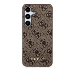 Guess Kryt Guess GUOHCSA35G4GFBR Samsung Galaxy A35 hardcase 4G Metal Gold Logo brown