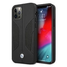 MobilPouzdra.cz Kryt BMW BMHCP12MRSCSK Apple iPhone 12/12 Pro black hardcase Leather Perforate Sides