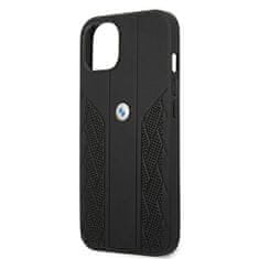 MobilPouzdra.cz Kryt BMW BMHCP13SRSPPK Apple iPhone 13 mini black hardcase Leather Curve Perforate