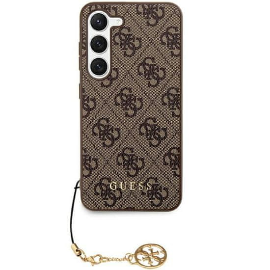 Guess Kryt Guess GUHCZFD5GF4GBR Samsung Galaxy Z Fold 5 hardcase 4G Charms Collection brown