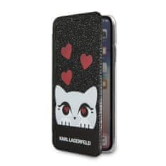 Karl Lagerfeld Kryt Karl Lagerfeld KLFLBKPXVDCBK Apple iPhone X black book Valentine