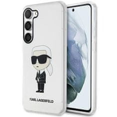 Karl Lagerfeld Kryt Karl Lagerfeld KLHCS23MHNIKTCT Samsung Galaxy S23+ Plus transparent hardcase Ikonik Karl Lagerfeld