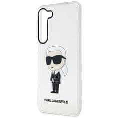 Karl Lagerfeld Kryt Karl Lagerfeld KLHCS23MHNIKTCT Samsung Galaxy S23+ Plus transparent hardcase Ikonik Karl Lagerfeld