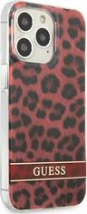 Guess Kryt Guess GUHCP13LHSLEOR Apple iPhone 13 Pro red hardcase Leopard