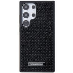 Karl Lagerfeld Kryt Karl Lagerfeld KLHCS24LHDSPRK Samsung Galaxy S24 Ultra hardcase Rhinestone Metal Logo black