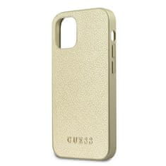 Guess Kryt Guess GUHCP12SIGLGO Apple iPhone 12 mini gold hardcase Iridescent