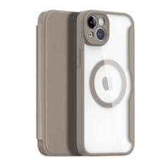 MobilPouzdra.cz Knížkové pouzdro Dux Ducis Skin X Pro MagSafe Apple iPhone 14 Plus / 15 Plus beige