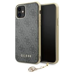 Guess Kryt Guess GUHCN61GF4GGR Apple iPhone 11 grey hard case 4G Charms Collection