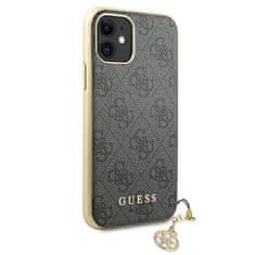 Guess Kryt Guess GUHCN61GF4GGR Apple iPhone 11 grey hard case 4G Charms Collection