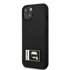 Karl Lagerfeld Kryt Karl Lagerfeld KLHCP13S3DKPK Apple iPhone 13 mini black hardcase Ikonik Patch