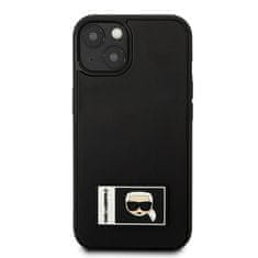 Karl Lagerfeld Kryt Karl Lagerfeld KLHCP13S3DKPK Apple iPhone 13 mini black hardcase Ikonik Patch