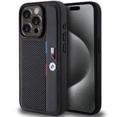 MobilPouzdra.cz Kryt BMW BMHCP15X23PUPVK Apple iPhone 15 Pro Max hardcase Perforated Tricolor Line black