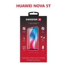 SWISSTEN Sklo Swissten Full Glue, Color Frame, Case Friendly Pro Huawei Nova 5T Černé