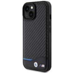 MobilPouzdra.cz Kryt BMW BMHCP15S22NBCK Apple iPhone 15 Leather Carbon black