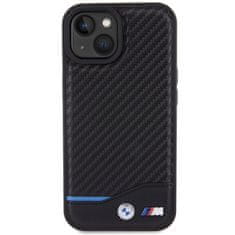 MobilPouzdra.cz Kryt BMW BMHCP15S22NBCK Apple iPhone 15 Leather Carbon black