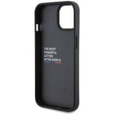 MobilPouzdra.cz Kryt BMW BMHCP15S22NBCK Apple iPhone 15 Leather Carbon black