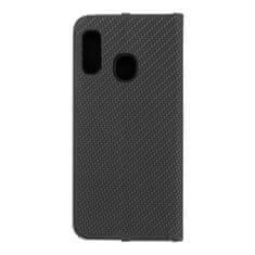 FORCELL Pouzdro LUNA Book Carbon pro SAMSUNG A20e , černé 5903396009600