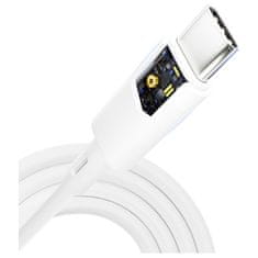 3MK Hyper Silicone Cable USB-C/USB-C datový kabel, 60W, 1m bílý