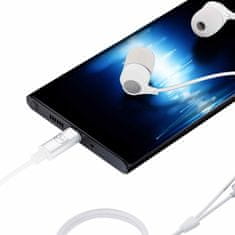 3MK Wired Earphones drátová sluchátka s USB-C bílá