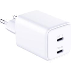 3MK Hyper Charger PD 45W síťová nabíječka + USB-C kabel bílá